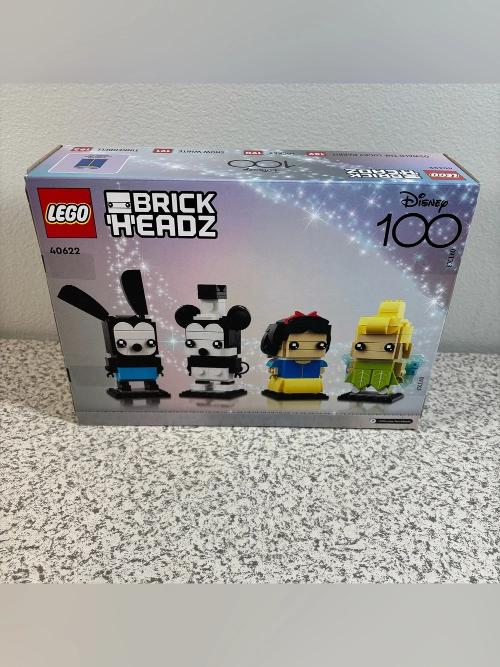 LEGO 40622 Disney 100 Celebration Brickheadz Retired Set New Sealed